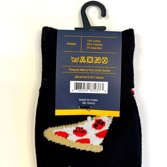 Men's Crew Socks - Pizza Slice- NWT - Picture 7 of 7